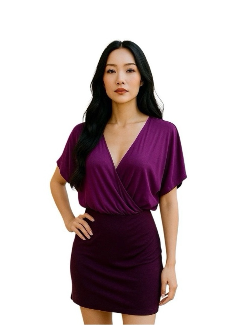 Anthropologie Vintage Velvet by Graham & Spencer Purple Mini Dress Size - XS EUC